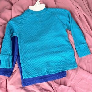 Bundle The Children's Place Turquoise & Royal Blue Long Sleeve Tops